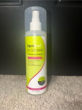 DevaCurl Curl Maker Spray Gel - Lime Green, White, Pink Accent